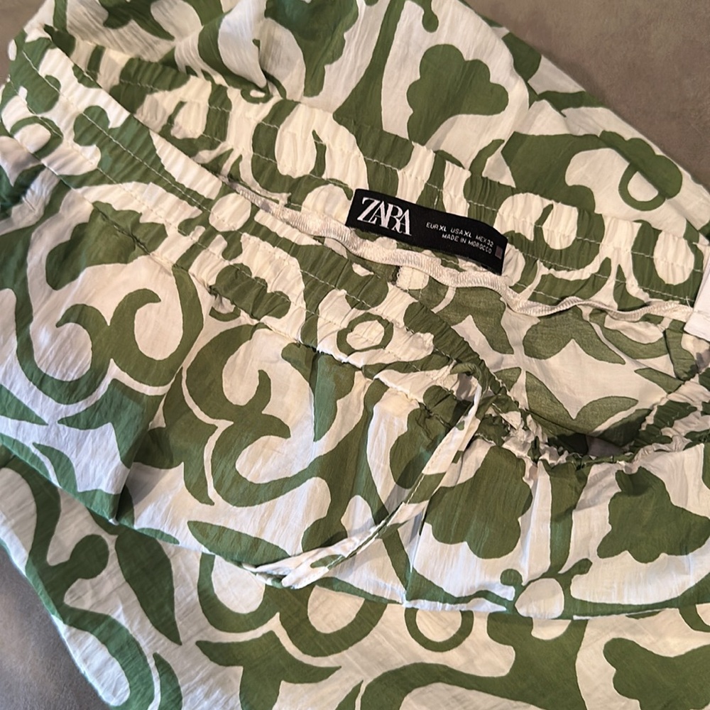 Green Patterned Pants - image 4